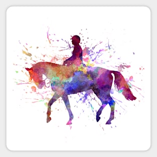 Watercolor horse show Magnet